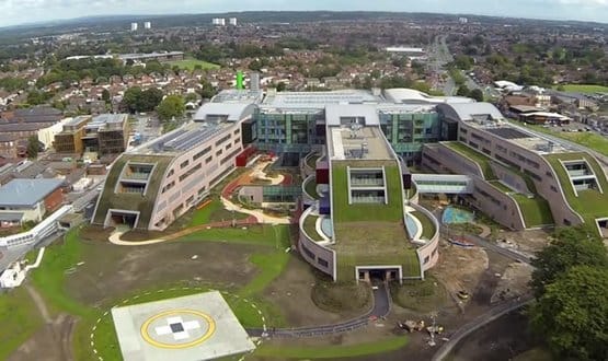 The outside of Alder Hey Children's Hospital