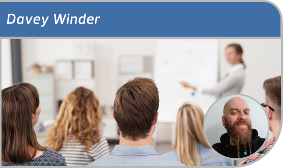 Davey Winder - training qualified staff